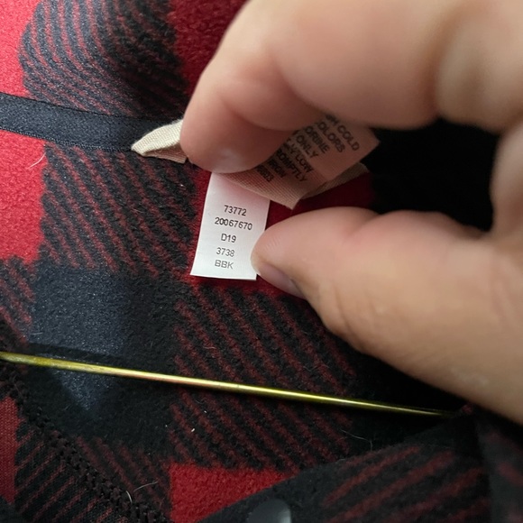 Duluth Men’s Small Fleece Plaid Sweater Snap - Picture 4 of 6